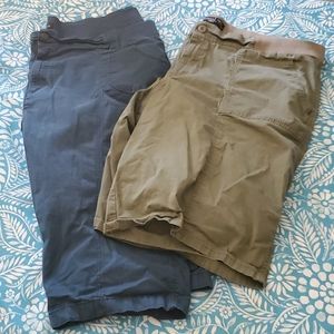 1 set capris, 1 set bermuda shorts